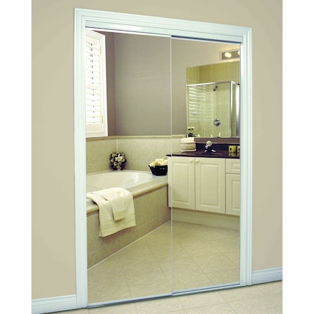 48 In. X 80 1/2 In. Bypass Mirrored Closet Door